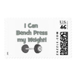 I can bench press my own weight postage