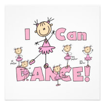 I Can Dance T-shirts and Gifts Custom Announcements
