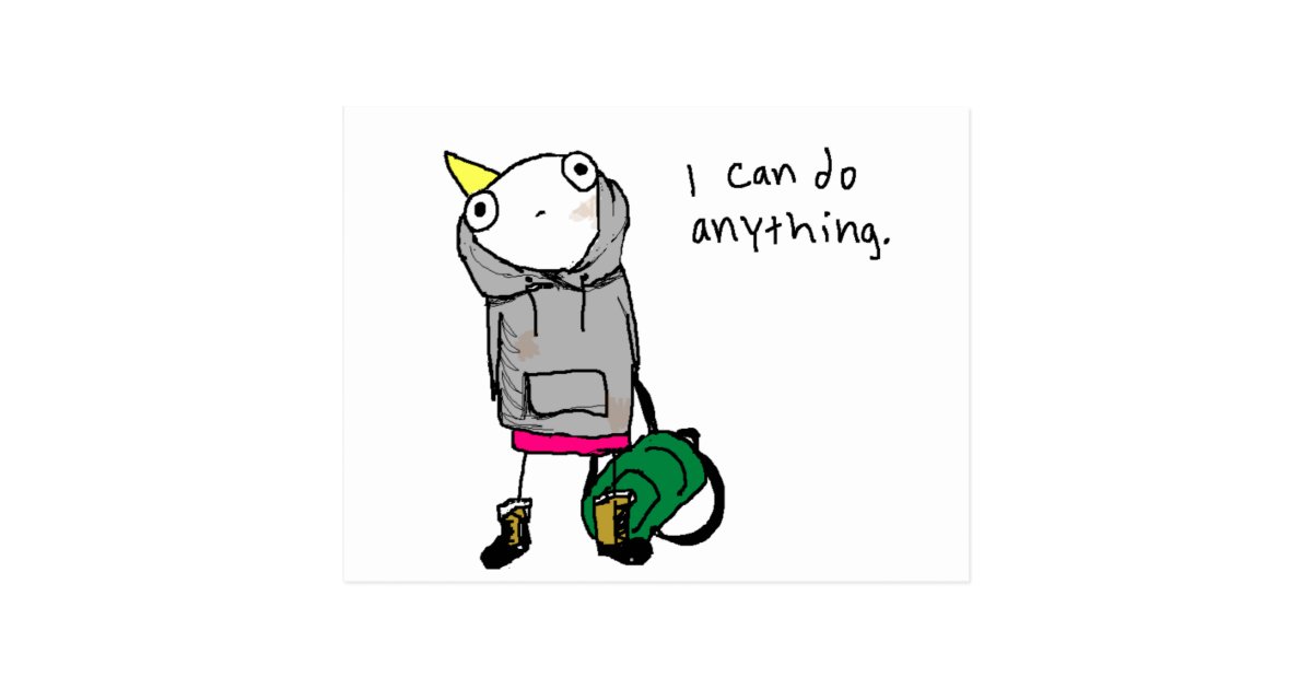 i-can-do-anything-postcard-zazzle