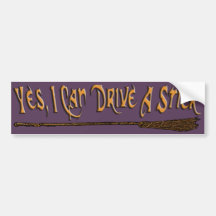 I Can Drive A Stick Bumper Sticker