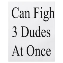 I Can Fight 3 Dudes At Once Flyer