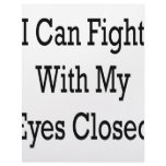 I Can Fight With My Eyes Closed Letterhead Design
