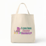 I can has Easter Basket Canvas Bag