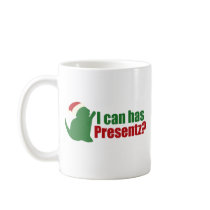 I can Has Presents Chirstmas lolcat Mugs