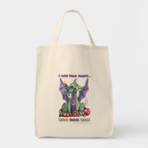 I Can Haz Fairy NOM NOM NOM cute baby dragon Tote Bag