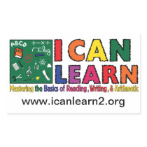 I Can Learn - Rectangle Sticker