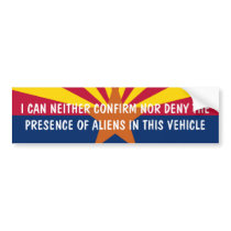 I CAN NEITHER CONFIRM NOR DENY THE PRESENCE OF BUMPER STICKER