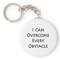 i can overcome every obstacle key chains