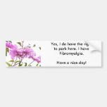 I CAN park here bumper sticker
