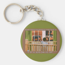 I can see Kenya from my crib! Key Chain
