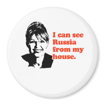 I can see Russia from my house magnets by Politicaltshirts I can see Russia from my house magnets