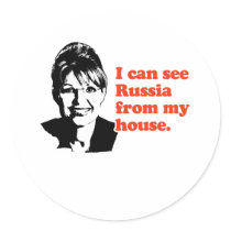 I can see Russia from my house stickers by Politicaltshirts I can see Russia from my house stickers