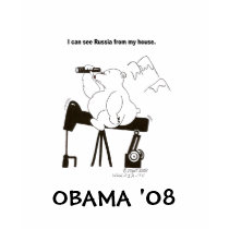 I CAN SEE RUSSIA FROM MY HOUSE t-shirts