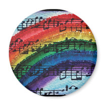 I Can Sing A Rainbow Refrigerator Magnets