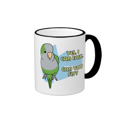 Can Talk Quaker Parakeet Mug thumb