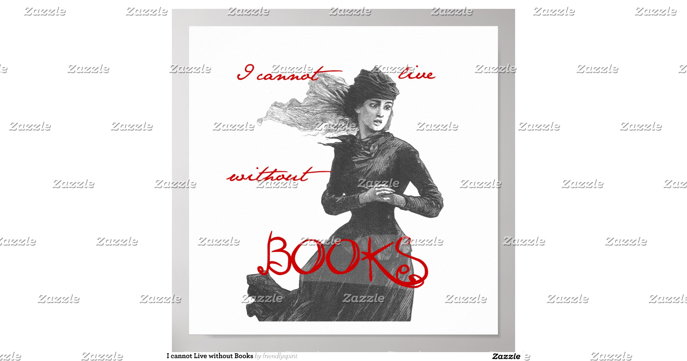 I cannot live without books poster r378457cfaf054854b244209d627e7493