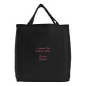 "I cannot live without books."Thomas Jefferson embroidered bags
