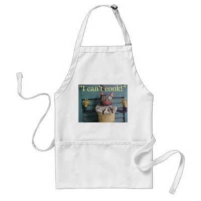 "I Can't Cook!" Aprons by disgustedcats