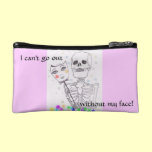 I Can't Go Without My Face Skeleton Makeup Bag bagettes bags