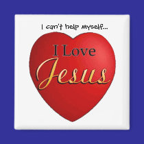I can't help myself...I love Jesus Magnet by RealPotential I can't help myself...I love Jesus Magnet