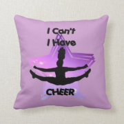 I can't I have Cheer Throw Pillow