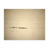 i cant remember typewriter postcards by charlottepoe i cant remember typewriter postcards
