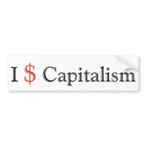 I$CapitalismRED bumper stickers