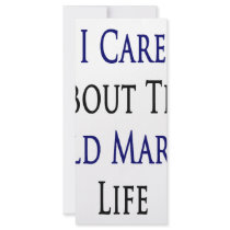 I Care About The Wild Marine Life rack cards