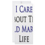 I Care About The Wild Marine Life Rack Card Design
