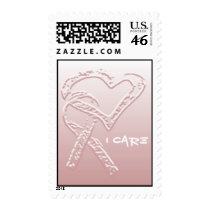 I Care - Fight Breast Cancer postage
