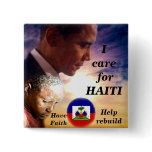 I Care for Haiti_ Button
