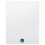 "I care" White Text in blue green circle- I care! Letterhead Template