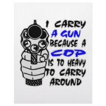 I Carry A Gun Because A Cop Is Too Heavy letterhead
