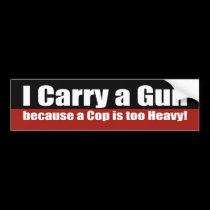 I Carry a gun bumper stickers