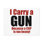I Carry a Gun postcards