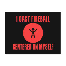 I Cast Fireball Post Cards