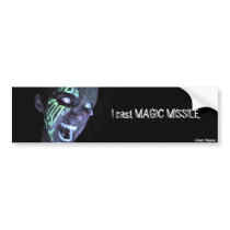 I cast MAGIC MISSILE bumper stickers by Spinmenson I cast MAGIC MISSILE bumper stickers