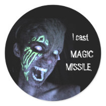 I cast MAGIC MISSILE. stickers