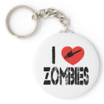 I Chainsaw Zombies Keychains