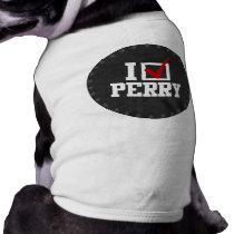 I CHECKMARK RICK PERRY (white) pet clothing