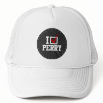 I CHECKMARK RICK PERRY (white) hats