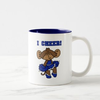 I Cheer Blue and White T-shirts and Gifts Coffee Mug