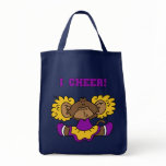 I Cheer Gold and Purple Tshirts and Gifts bags