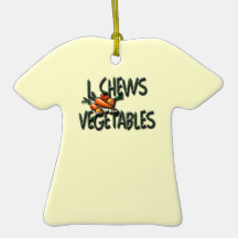 I Chews Vegetables Garden Ornaments