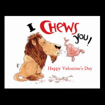 I Chews You postcards