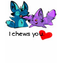 I chews you. t-shirts