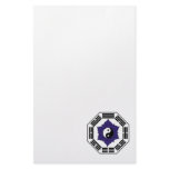 I Ching Black Lotus YinYang Stationery Paper