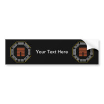 I Ching Hexagram 12 P'i "Obstruction" Bumper Sticker