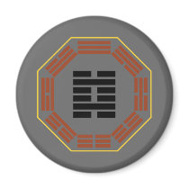 I Ching Hexagram 29 K'an "The Abyss" Fridge Magnet