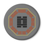 I Ching Hexagram 29 K'an "The Abyss" Fridge Magnet
